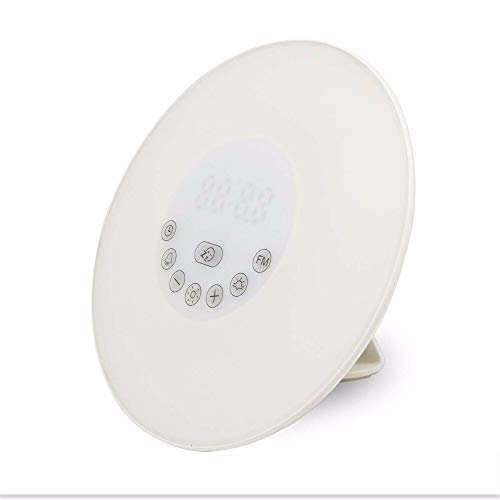 Wecker Licht,Led Wecker Led Wecker Nachtlicht Digital Radio Fm Rgb Licht Für Schlafzimmer Wecker Lampe