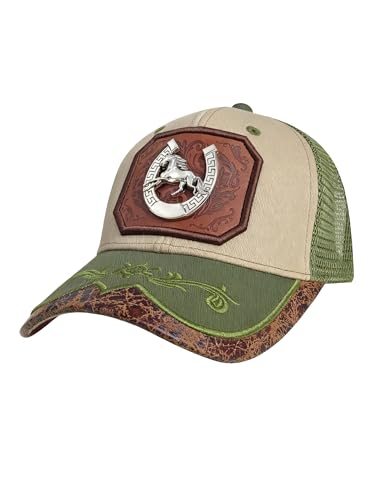 Image of TOPACC Western Trucker Hat for Men Women Cowboy Country Hat Snapback Cap