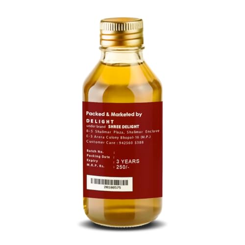 Image of Pure & Cold-Pressed Castor Oil | 100% Natural Ayurvedic Oil for Hair Growth, Hair Fall Control & Thick Eyebrows | Deep Scalp Hydration & Dandruff Control | Moisturizes Skin, Nails & Cuticles | Multi-Purpose for Hair, Skin & Joint Pain Relief for Men & Women (100 ML)