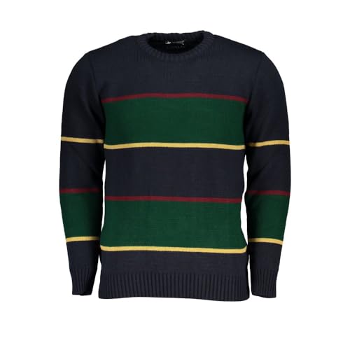 Pull en tissu bleu pour homme vêtement chaud manches longues taille S à XXL