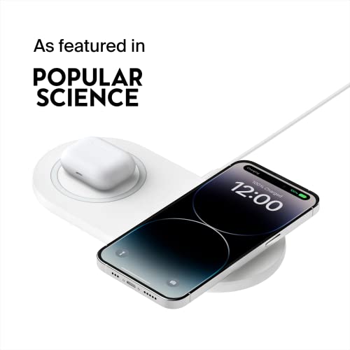 Image of Belkin Quick Charge Dual Wireless Charging Pad - 10W Qi-Certified Charger Pad for iPhone, Samsung, Apple Airpods & More - Charge While Listening to Music, Streaming Videos, & Video Calls - Black