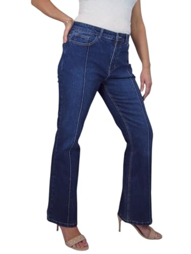 Jean évasé en denim extensible Paulo Due parfait pour vos journées de bureau