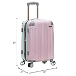 Rockland London Hardside Spinner Wheel Luggage, Mint, Carry-On 20-Inch - Image 2