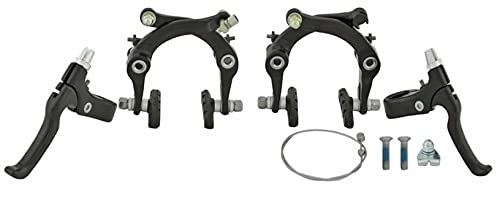 Lowrider Black Alloy U Bike Brake Set. Front and Rear Bicycle Brake Set Bike Brake Set