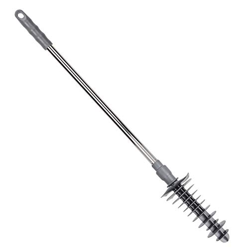 Image of TOPINCN Toilet Plunger Long Handle Toilet Plunger Bathroom Blockage Unblocker Flexible Clog Remover Dredge Tool