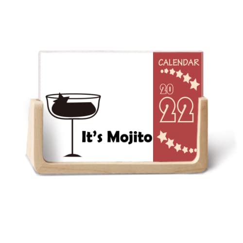 Calendrier de bureau Mojito Art Deco au design artistique raffiné et finitions premium