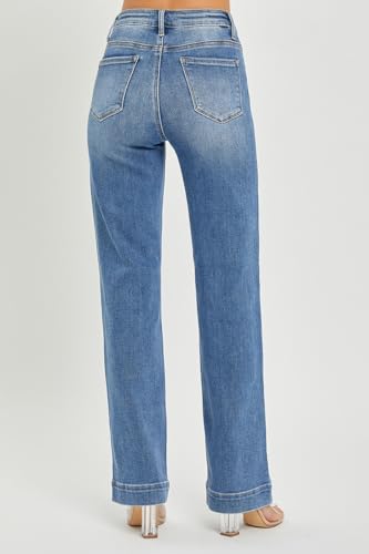 SALT TREE Risen Jeans - High Rise Straight Jeans - RDP54442