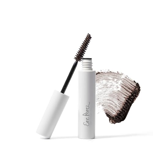 Ere Perez - Natural Almond Oil Mascara | Strengthen, Lengthen, Nourish Lashes | Smudge-Proof, Water Resistant, Low Irritation | Vegan, Cruelty-Free, Clean Beauty (Brown, 0.35 oz | 10 ml)