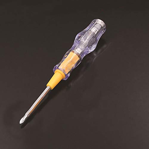 Mains Tester Dual Head Slotted & Phillips Electrical Screwdriver Tester Circuit Voltage Tester Pen for Home and Automotive Used (100V-500V)