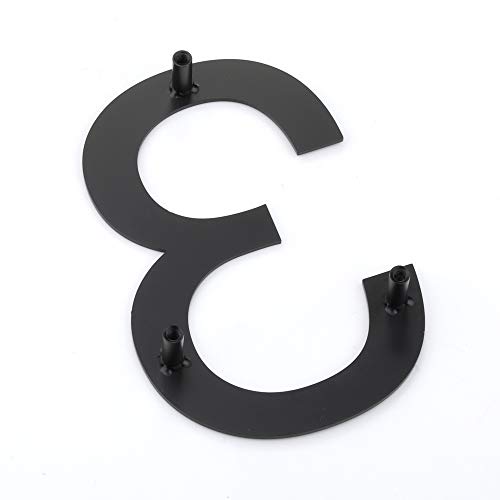 Mellewell Floating House Numbers 5 Inch Stainless Steel 18-8, Comtemporary Style Black, Number 3 Three, HN05HB-3