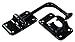 JR Products 10625 Plastic 90? T-Style Door Holder - Black, 6"