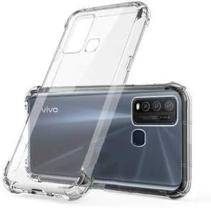 Helix Bumper Transparent with Anti Dust Plugs Shockproof Slim Back Cover Case for Vivo 1935 - Transparent