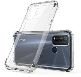 Helix Bumper Transparent with Anti Dust Plugs Shockproof Slim Back Cover Case for Vivo 1935 - Transparent