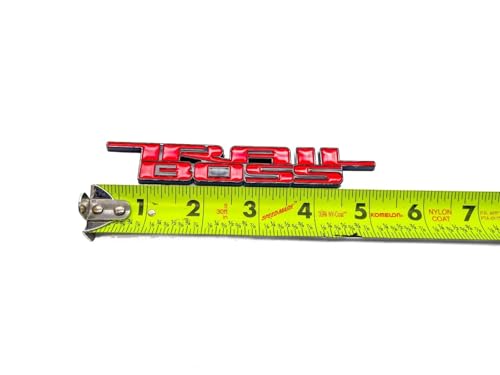 Logotipo Trail Boss 3D con relieve rojo de alta adherencia para Silverado