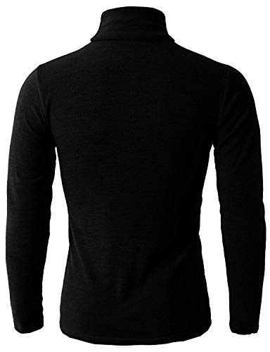 H2H Mens Casual Slim Fit Turtleneck Pullover Knit Lightweight Sweaters Shirts - Image 4