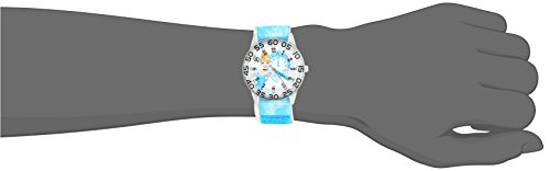 Disney Girl's 'Cinderella' Quartz Plastic and Nylon Watch, Color:Blue (Model: W002944)2
