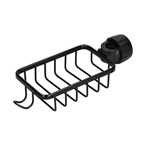 Support de rangement pour robinet en acier inoxydable, porte-éponge pour robinet évier Caddy organisateur porte-éponge pour évier de cuisine, alliage d'aluminium