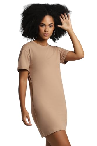 Image of Forever 21 Womens Solid T-Shirt Mini Dresses