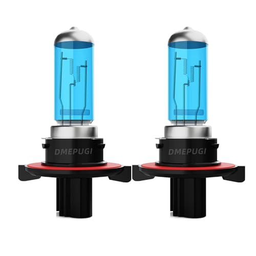 Image of headlight bulbs compatible with Mitsubishi Eclipse 2006 2007 halogen headlight bulbs, 9008 High /Low Beams Combo,6000K White Light,Pack of 2