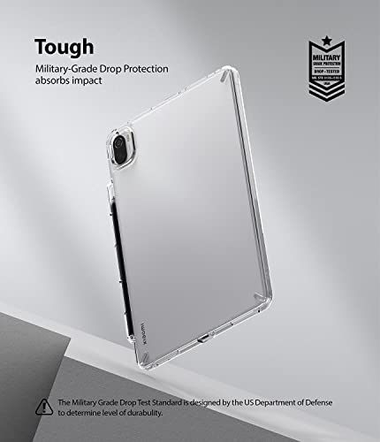 Image of Ringke Fusion Compatible with Xiaomi Pad 5 / Pad 5 Pro (11 Inch, 2021 Model), Clear Hard Polycarbonate Back Cover Shockproof Flexible Bumper with Overcharge Protection Pen /Stylus Holder - Clear