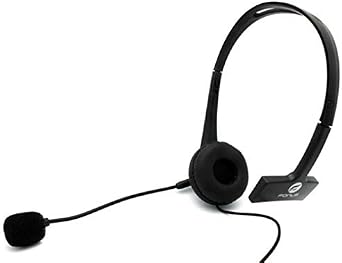 Wired Mono Headphone Earphone w Mic Headset 3.5mm Single Earbud Hands-Free Microphone Over-The-Head Compatible with Kyocera DuraXV Extreme