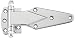 Uxcell Kitchen Steamer Cooker Oven Stainless Steel Door Hinge, Silver Tone
