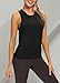 Mippo Workout Tank Tops for Women Loose Fit Open Back Yoga Tops Backless Workout Shirts Athletic Running Gym Tanks Black S