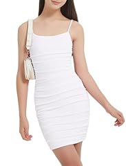 Spaghetti Strap Ribbed White