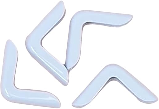 Craftelier - Set of 4 Mini Metal Corners for Scrapbooking and Craft Projects Such as Albums, Notebooks, Layouts or Planners | Size 16,8 x 3,6 x 3 mm - Baby Blue Color