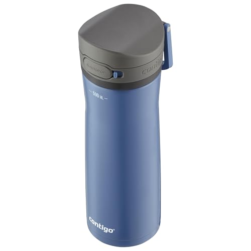 Contigo Jackson Chill - Botella de agua grande de acero inoxidable sin BPA, 100 % a prueba de fugas, mantiene las bebidas frescas hasta 24 horas; botella aislada para deportes, ciclismo, correr
