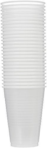 AmazonBasics Plastic Cups, Translucent, 12 Ounce, Pack of 100 - Thumbnail 3