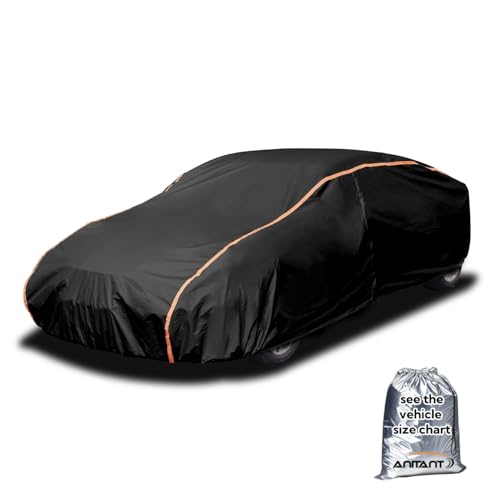 Image of Super Lightweight Large Sedan Car Cover, Outdoor Car Covers for Automobiles All Weather Waterproof,Full Exterior Covers Rain UV Snow Protection Fit Sedan 208 inch to 218 inch
