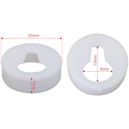 Image of 50PCS Picture Frame Accessory Latch Invisible Gourd Hanging Picture Latch White Furniture Hardware Round Latch Plastic Locking Hole Hanging Plate for Hanging Wall Art Photo Clock Logo
