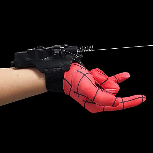 Yontyeq Web Shooter Wrist Toy-Rope Launcher ,Usb Recharger，Automatic Take-Up,Spider Web Shooters That Actually Shoot，Superhero Role-Play, Real Web-Shooters Great Gift For Man And Kids(Black) #TOP2