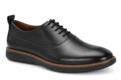 Image of Legwork Crossover Oxfords 2.0 - Italian Leather Hybrid Dress Shoes with Extralight Rubber Outsole | Ultra-Lightweight & Comfortable Oxford Wingtip | All Elegance