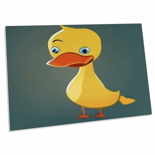 Alfombrilla grande para escritorio con diseño pato amarillo divertido miniatura 1