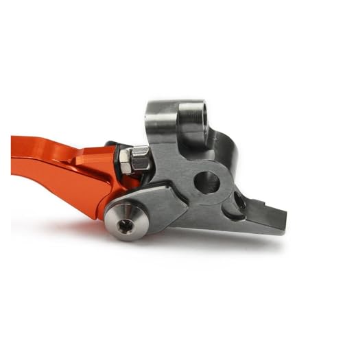 Levier d'embrayage moto Husqvarna anti casse aluminium orange CNC - 7