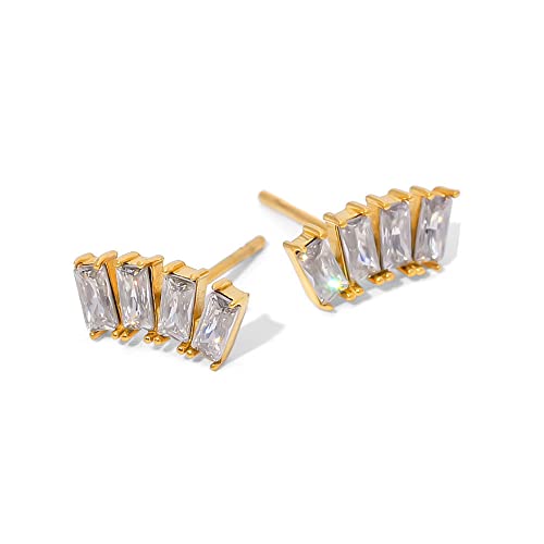 Boucles d'oreilles moissanite hypoallergéniques pour oreilles sensibles