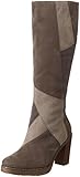 patchwork stiefeletten Gepolsterte Lederdecksohle Gabor Shoes 55.727 Damen Langschaft Stiefel, Mehrfarbig (fango/kiesel/zinn 13), 40 EU (6.5 Damen UK)