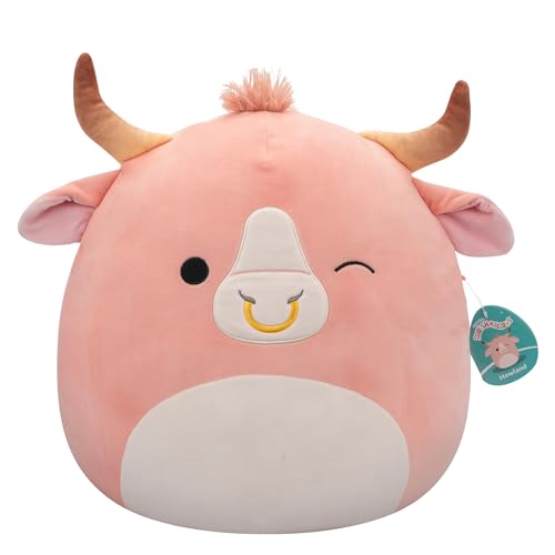 Squishmallows SQCR05472 16-Inch-Howland The Peach Brahma Bull