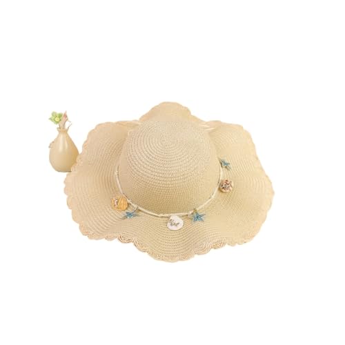 Chapeau de plage femme bords ronds en paille avec grand nœud