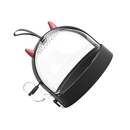 Abaodam Breathable Black Hamster Travel Box Lightweight Carrier for Animals for Outdoor Use Easy to Clean for Mice Ferrets and Hamsters