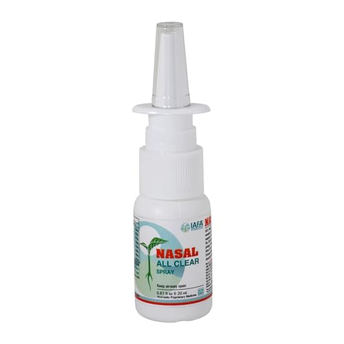 Nasal All Clear Ayurvedic Nasal Spray for Allergy 20ml | Relief from Nasal Congestion, Runny Nose, Sinus, Cough and Cold, Blocked Nose, Nasal Allergy | Daily Nasal wash | Cleanses the Upper Respiratory Tract | For Clear Breathing