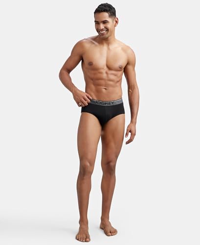 Image of Jockey 8037 Men's Super Combed Cotton Solid Brief with Ultrasoft Waistband (Pack of 3)
