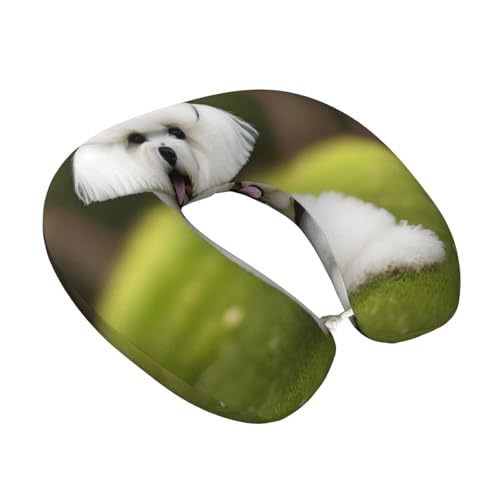 Almohada de viaje con relleno de poliéster negra miniatura 2