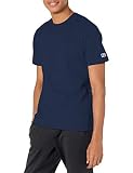 Russell Athletic Men's Soft 100% Cotton Midweight T-Shirt, Navy, L