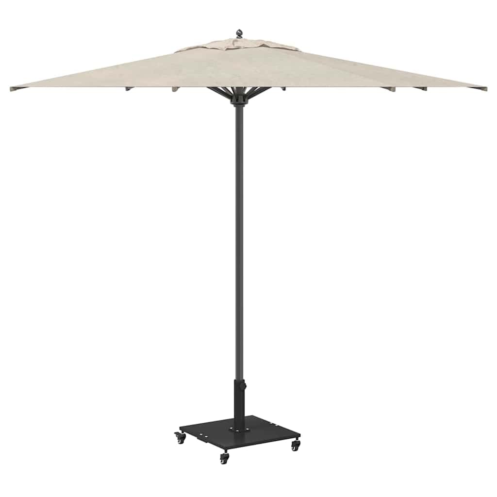 Supporto per ombrellone nero, in acciaio, 45 x 45 x 31,5 cm, stabile, con peso, per balcone, terrazza, giardino e patio, come supporto per ombrellone