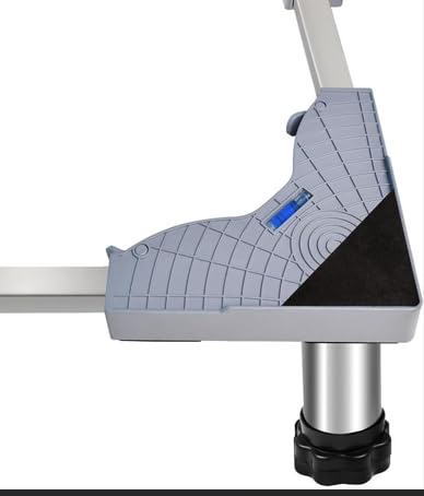 Waschmaschinen Untergestell Waschmaschine Untergestell Verstellbare Rostfreier Waschmaschine Untergestell für Kühlschrank, Waschmaschine, rockner, Gefrierschrank (Grau, 18-21 CM)