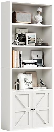 oneinmil 71.5" Tall Bookshelf and Bookcase, 6-Tier Wooden Bookshe...