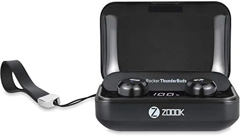Zoook Thunder Buds Truly Wireless Bluetooth in Ear Earbuds with Mic (Black)